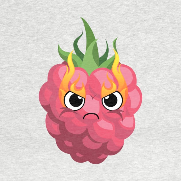 The angry strawberry by Stenev